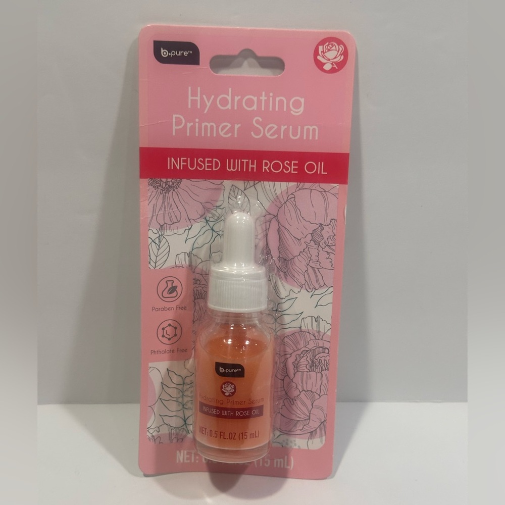 b•pure Hydrating Primer Serum with Rose Oil - .5oz.